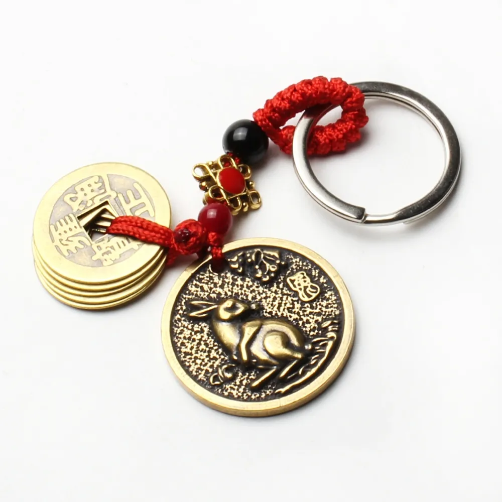 【開運工場】銅鑄生肖三合六合圓滿吊飾鑰匙圈(12生肖任選) 歷史價格詳細信息