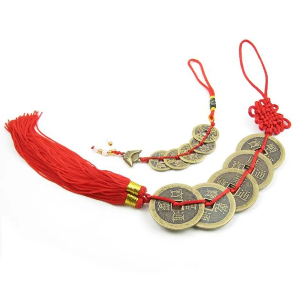 【開運工場】精巧銅製葫蘆五帝錢招財好運吊飾鑰匙圈 歷史價格詳細信息