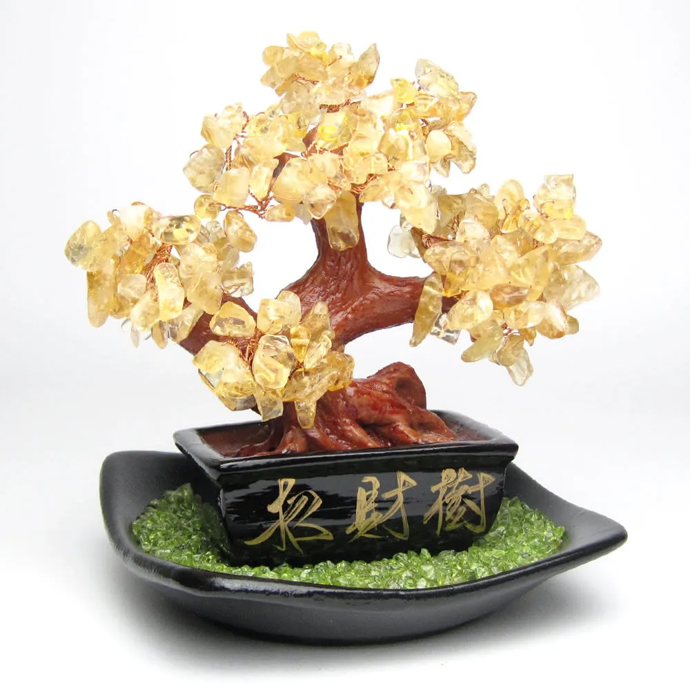 【開運工場】景瓷黃水晶富貴招財樹 歷史價格詳細信息