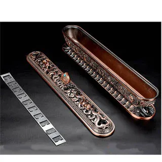 【原藝坊】仿銅八吉祥六字大明臥香爐(小)+滿愿藏藥香(臥香)套組 歷史價格詳細信息