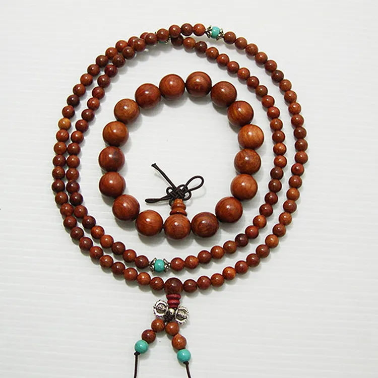 【古緣居】天然緬甸花梨木佛珠手串(12mm) 歷史價格詳細信息