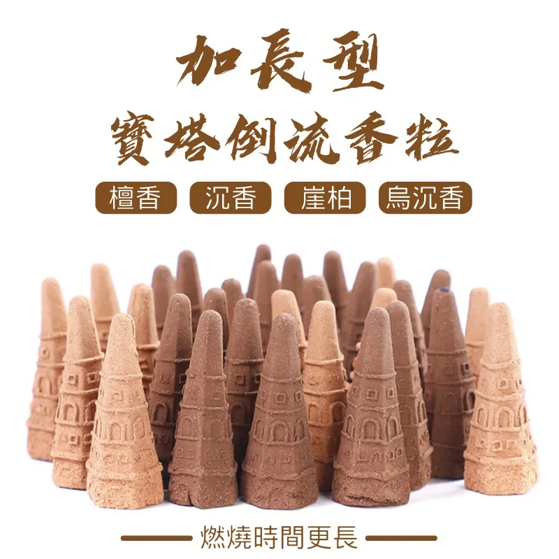 天然塔香倒流香觀煙香檀香艾草家用老山室內臥室熏香倒流香薰爐 歷史價格詳細信息