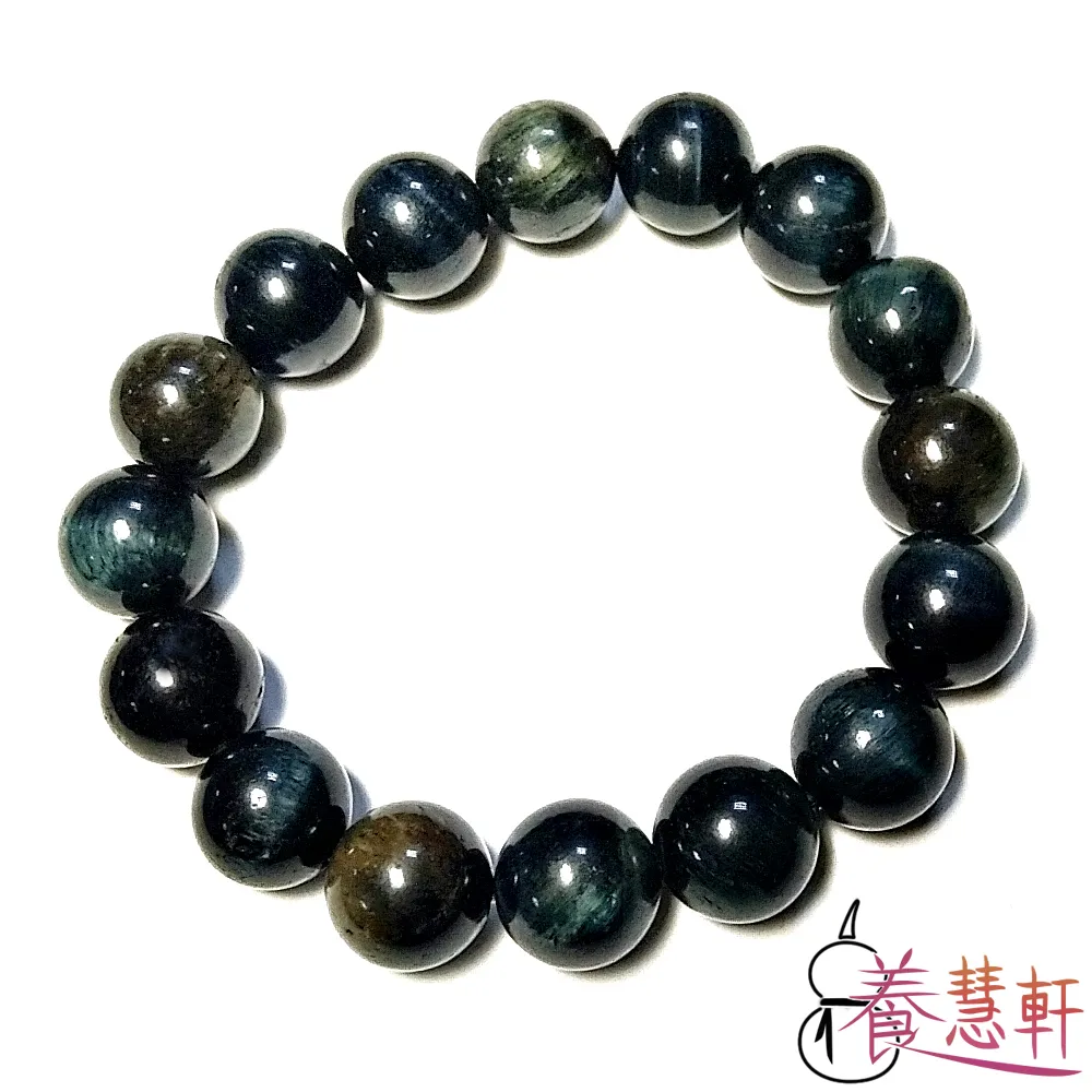 養慧軒 超優質 霸氣 藍虎眼圓珠手鍊(10mm) 歷史價格詳細信息
