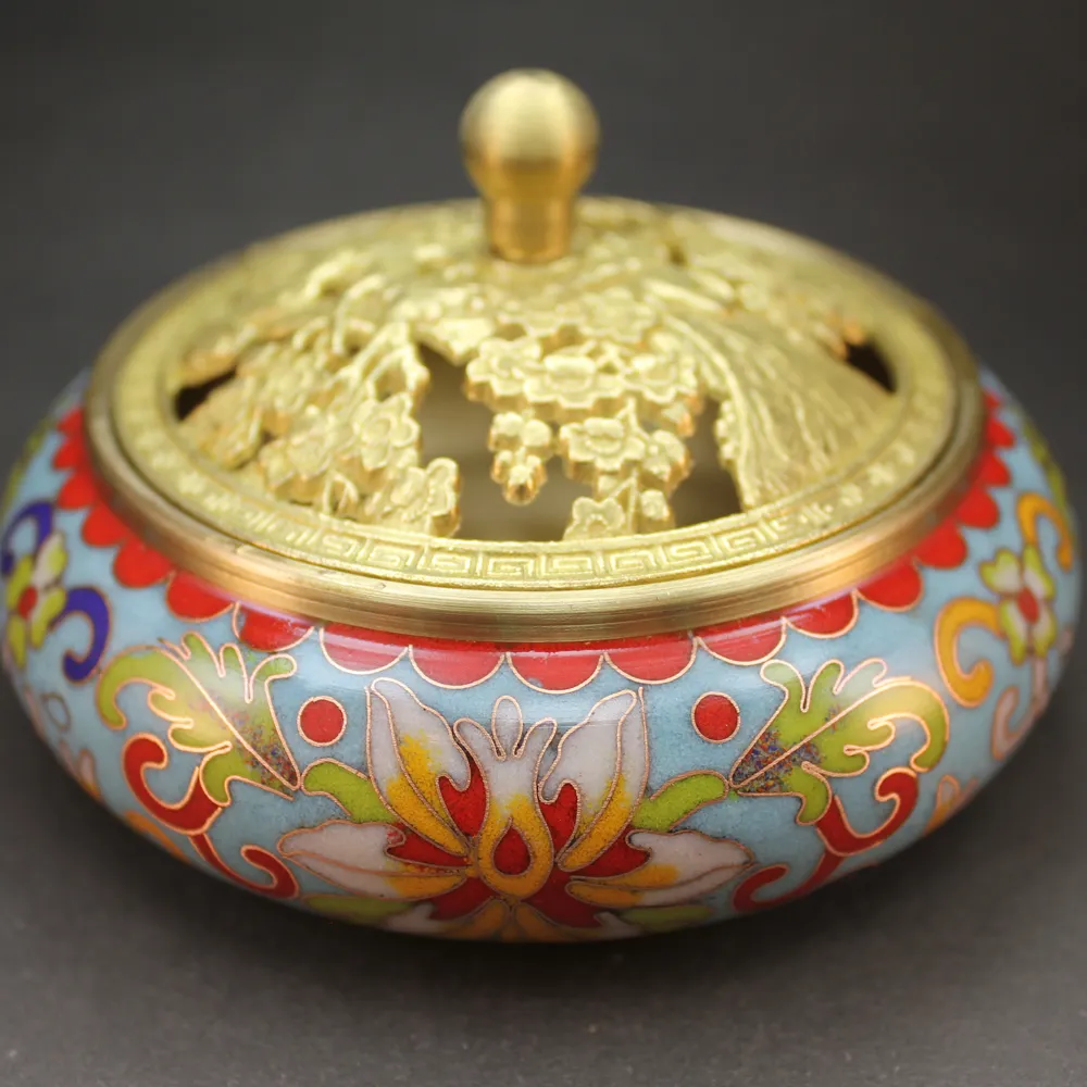 線香爐薰香爐藏式家用供佛用具銅合金密宗供奉雙鹿八吉祥臥香爐 歷史價格詳細信息