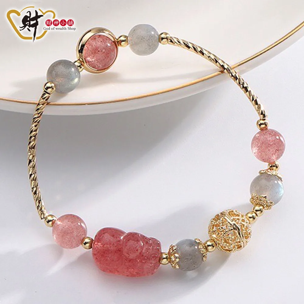 財神小舖 【SLP-2348】耀眼銀月-貔貅黑曜水晶手鍊《含開光》 歷史價格詳細信息