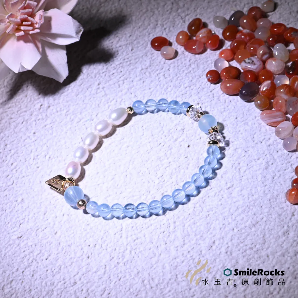 SmileRocks石麥 海水藍寶&珍珠手鍊1223006115 價格比較,價格查詢,歷史價格詳細信息