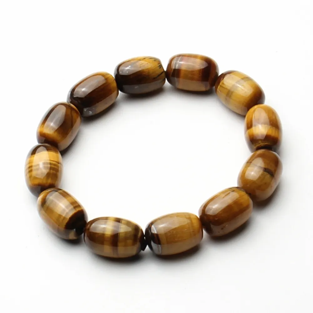 【開運工場】15mm三色虎眼石鼓珠富貴招財手鍊(可選手圍尺寸) 歷史價格詳細信息