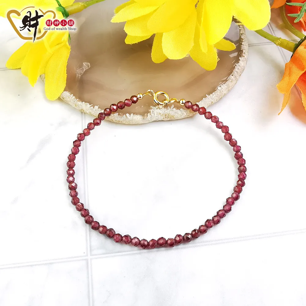 財神小舖【SLN-2603-9】簡約經典-碧璽手鍊3mm/切面 歷史價格詳細信息