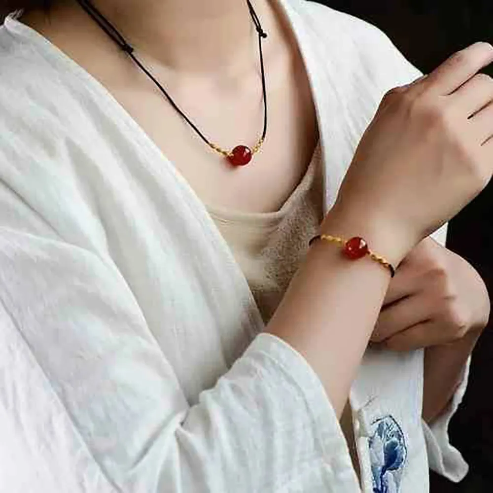 相思樹情侶手鏈一對潮流小清新情人節禮物時尚簡約荊棘花情侶手環 歷史價格詳細信息