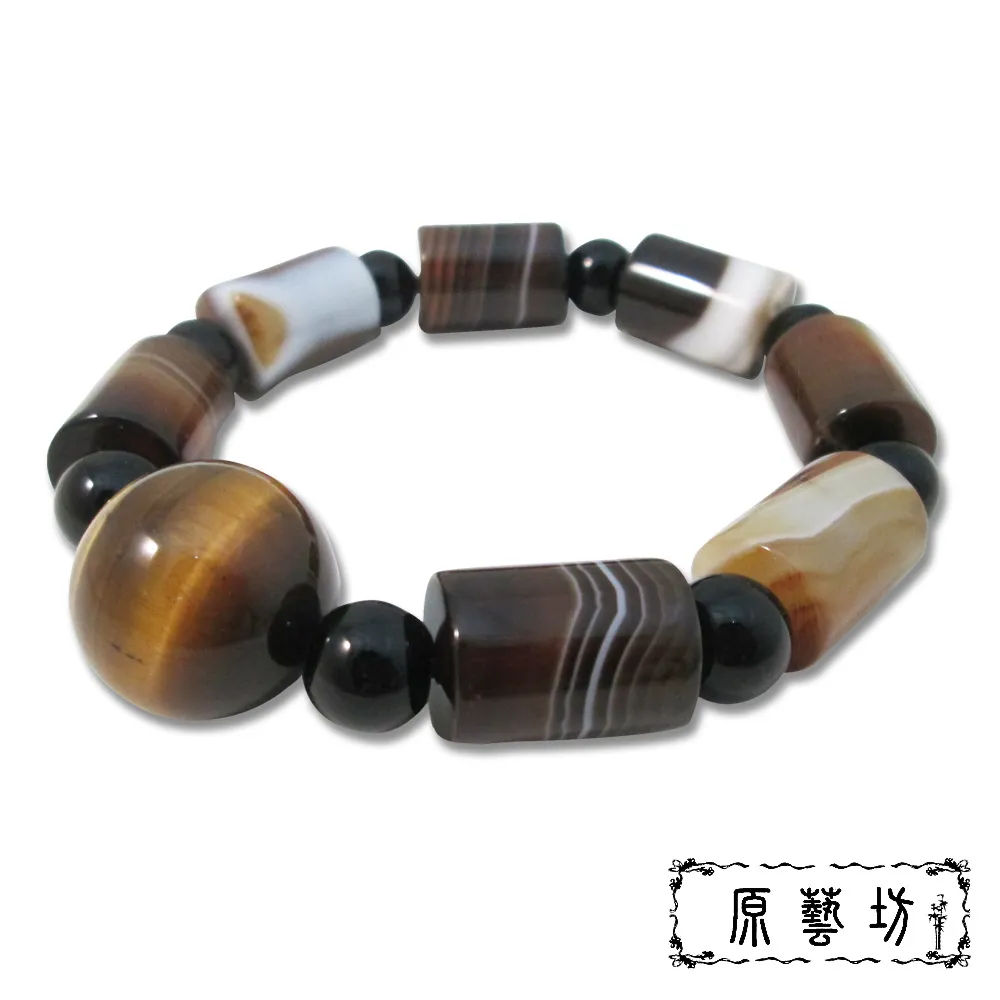 【原藝坊】瑪瑙天珠開運圓珠手鍊(直徑15 mm) 歷史價格詳細信息