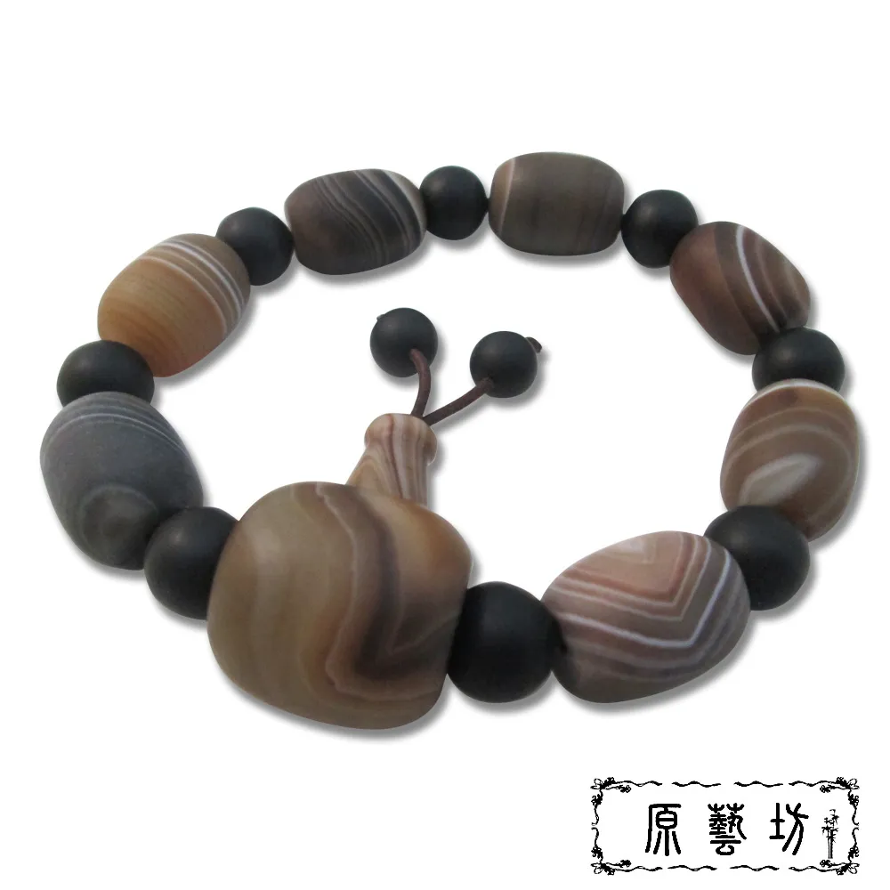 【原藝坊】瑪瑙天珠開運圓珠手鍊(直徑15 mm) 歷史價格詳細信息