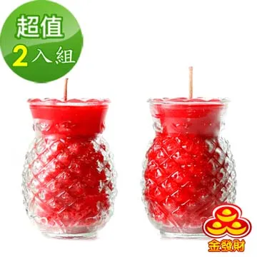 鳳梨蠟燭5號(1對) 1PC個 x 1【家樂福】 歷史價格詳細信息