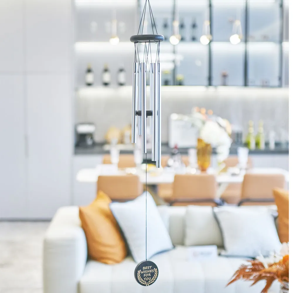 【原藝坊】歐式實木鋁管開運風鈴掛飾 （36吋六管） 歷史價格詳細信息