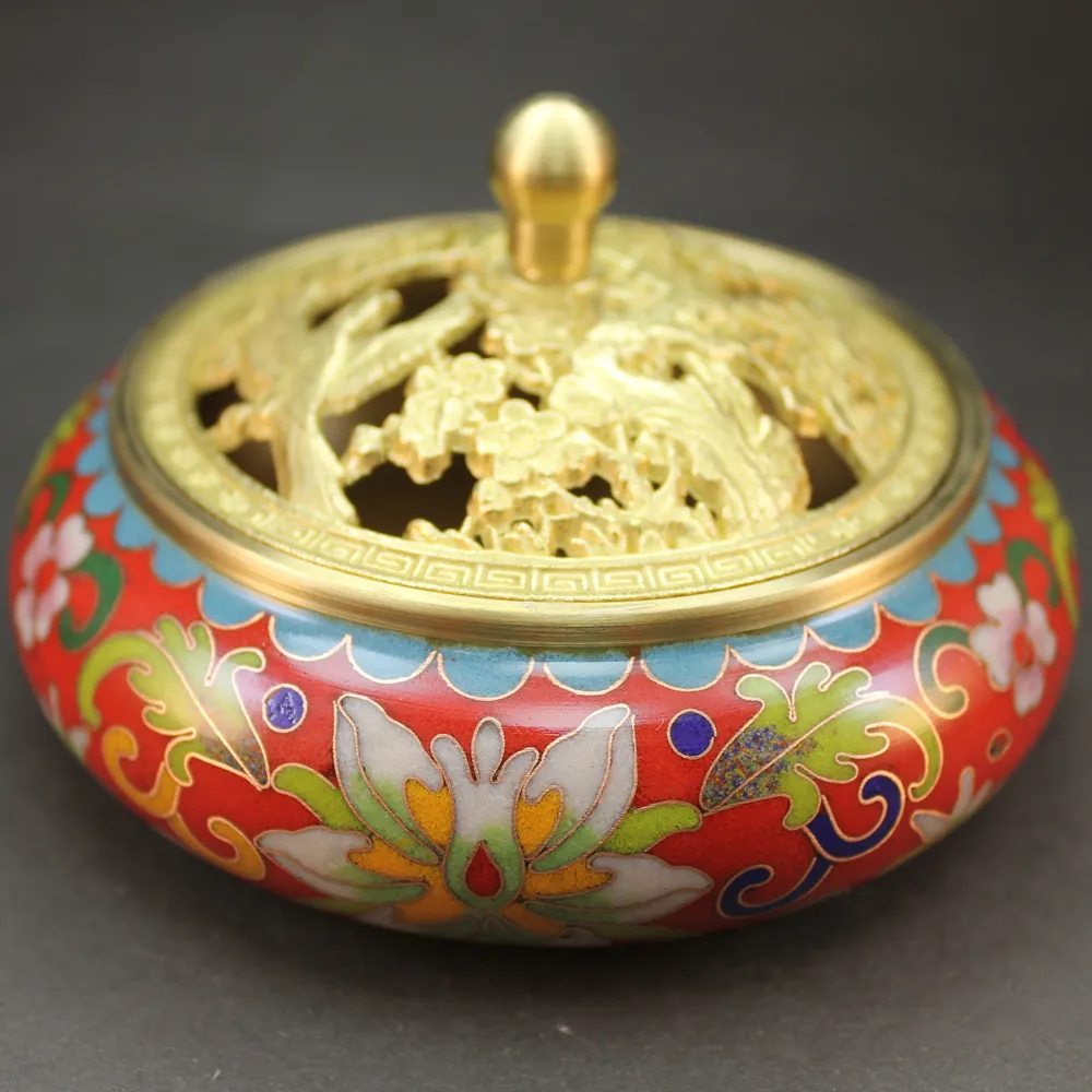 線香爐薰香爐藏式家用供佛用具銅合金密宗供奉雙鹿八吉祥臥香爐 歷史價格詳細信息