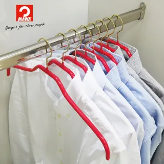【德國MAWA】時尚簡約止滑無痕衣架42cm(白色/20入)+時尚質感心型絲巾/圍巾架 (紅色/2入) 歷史價格詳細信息