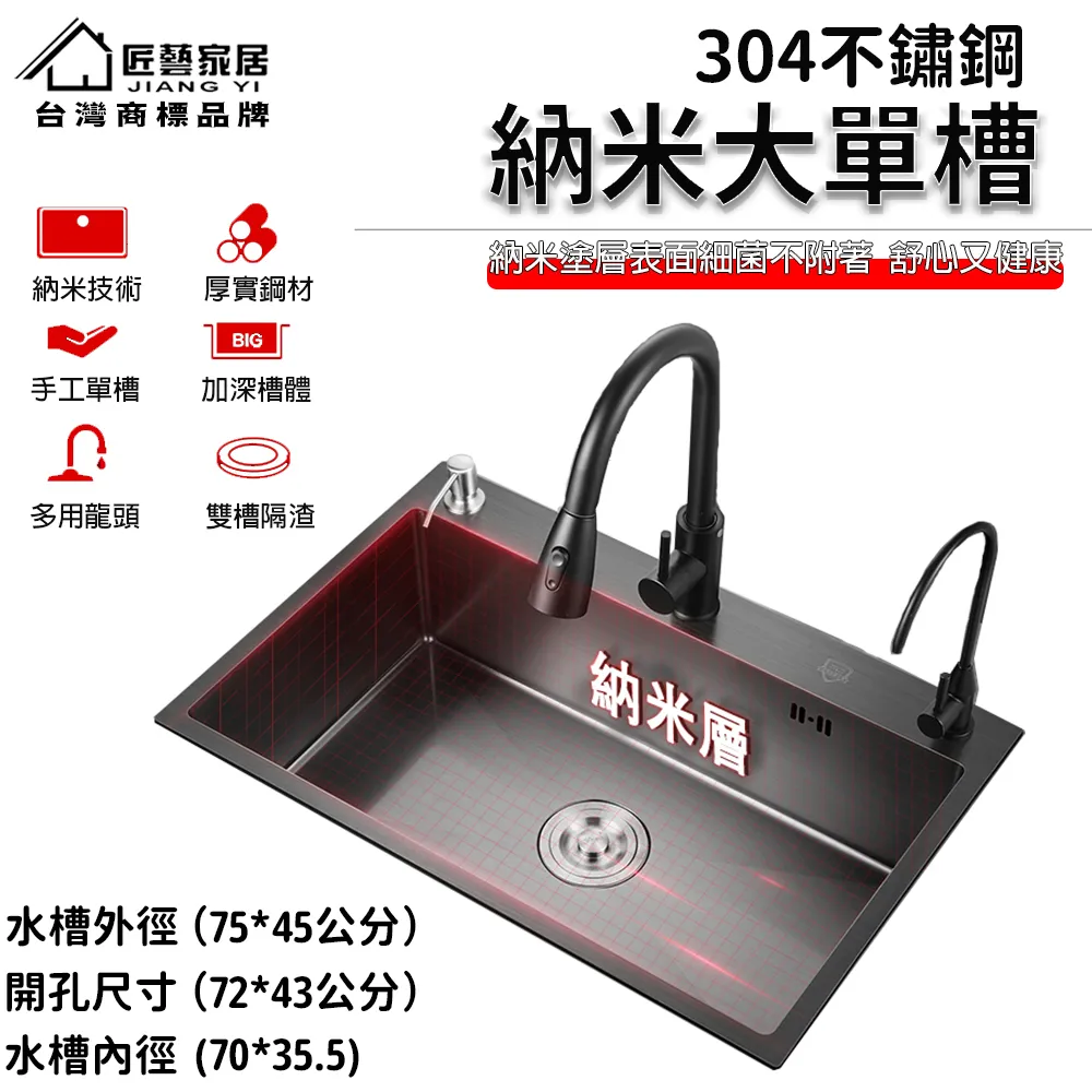 【匠藝家居】手工納米雙槽 水槽 洗手台 洗碗池 洗衣槽(納米抗菌不沾油 納米高質量加深水槽 雙重保護) 歷史價格詳細信息