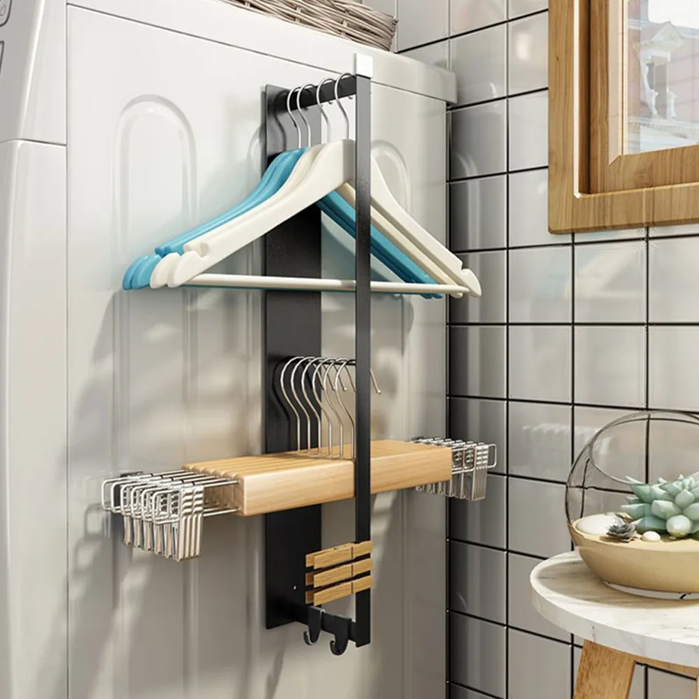 磁吸衣架收納架【單層】(兩種安裝/穩固耐用) 歷史價格詳細信息