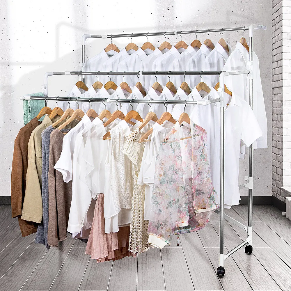 【晴天媽咪】不鏽鋼X型伸縮曬衣架-加長2.2M(贈10個防風掛勾) 歷史價格詳細信息