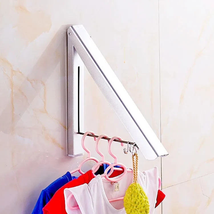 隱形折疊晾衣架曬衣桿免打孔伸縮桿窗戶陽臺飄窗墻壁掛涼衣服神器 歷史價格詳細信息