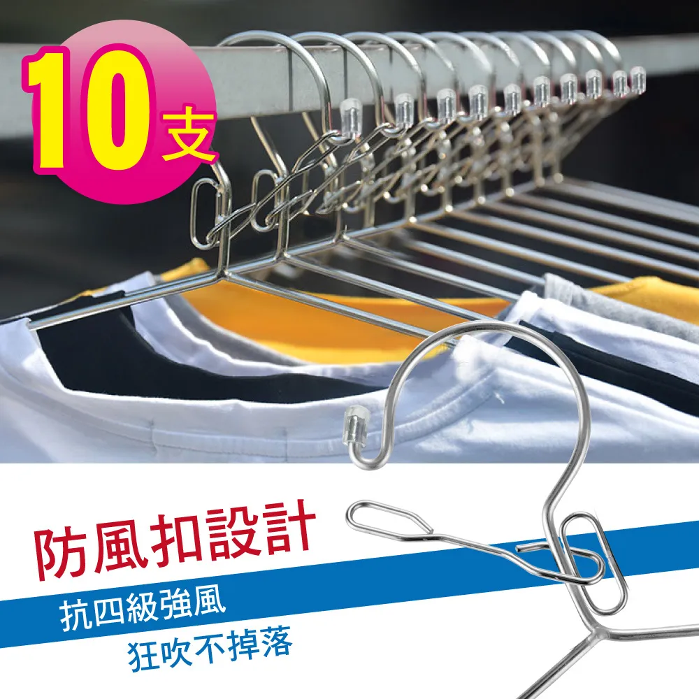 【G+居家】不鏽鋼防風防脫落曬衣架 - 一般款 40CM (5入組) 歷史價格詳細信息