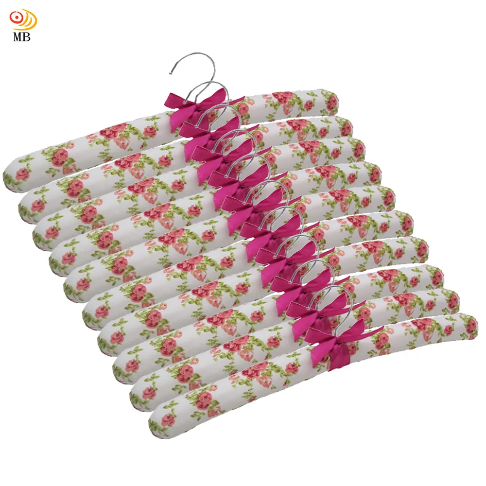 月陽碎花布藝術防變型防勾海棉包布布衣架超值5入(685) 歷史價格詳細信息