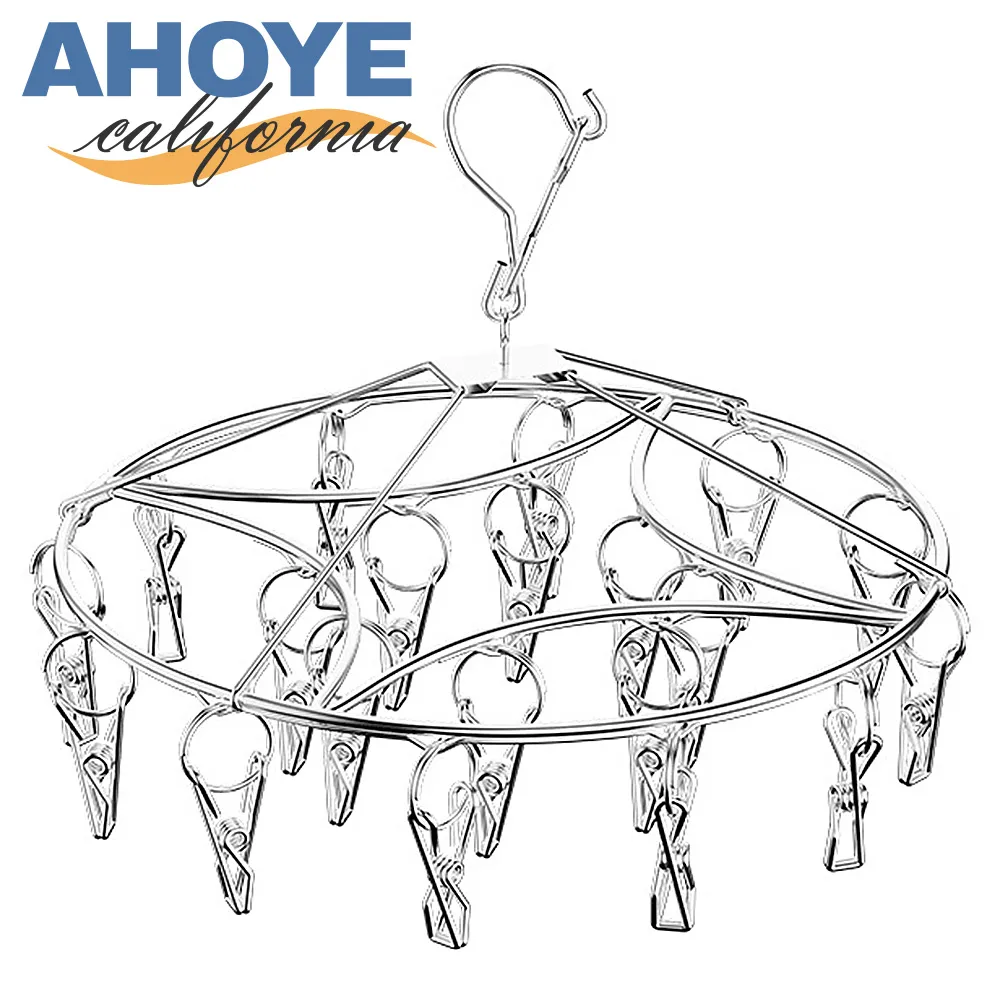 【Ahoye】不鏽鋼曬衣夾(5.6cm) 40入 晾衣夾 歷史價格詳細信息