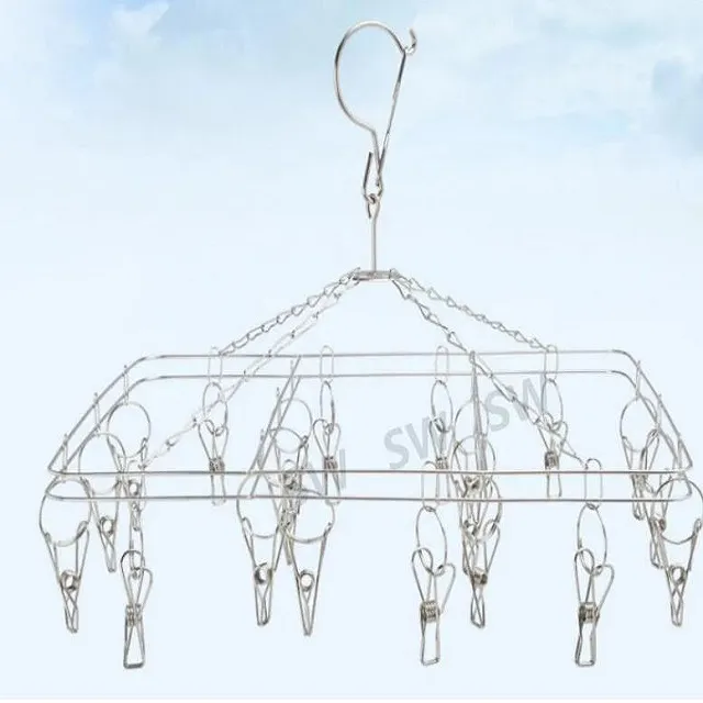 長方形晾曬架/吊巾架/吊襪架(24夾) 歷史價格詳細信息