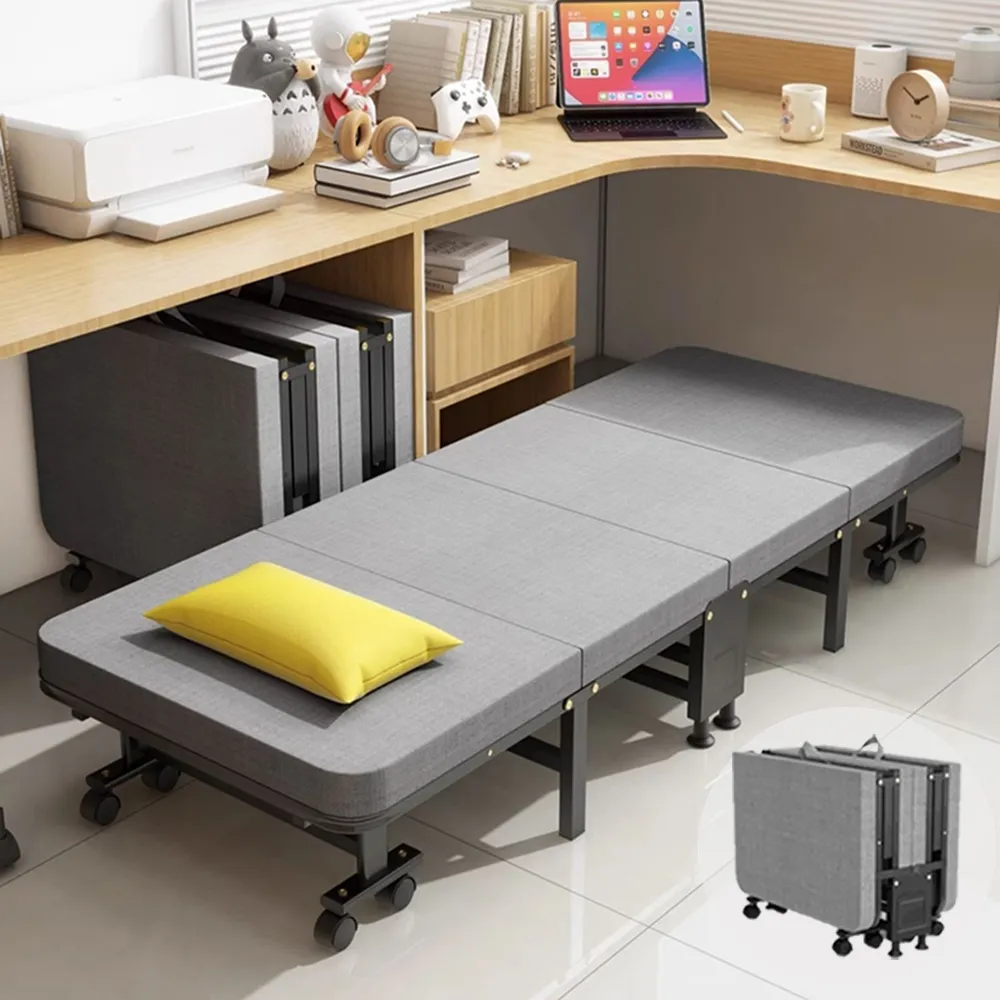 #摺疊床簡易時尚經濟型棉質單人午睡床辦公室午休收縮床家用陪護 歷史價格詳細信息