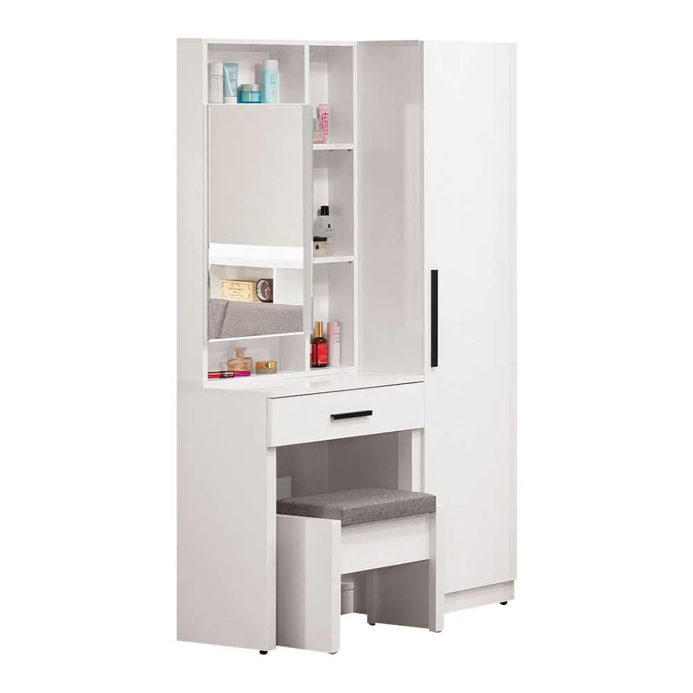 Bernice-華納2尺北歐風二門一抽收納餐櫃/碗盤置物櫃/電器櫃 歷史價格詳細信息