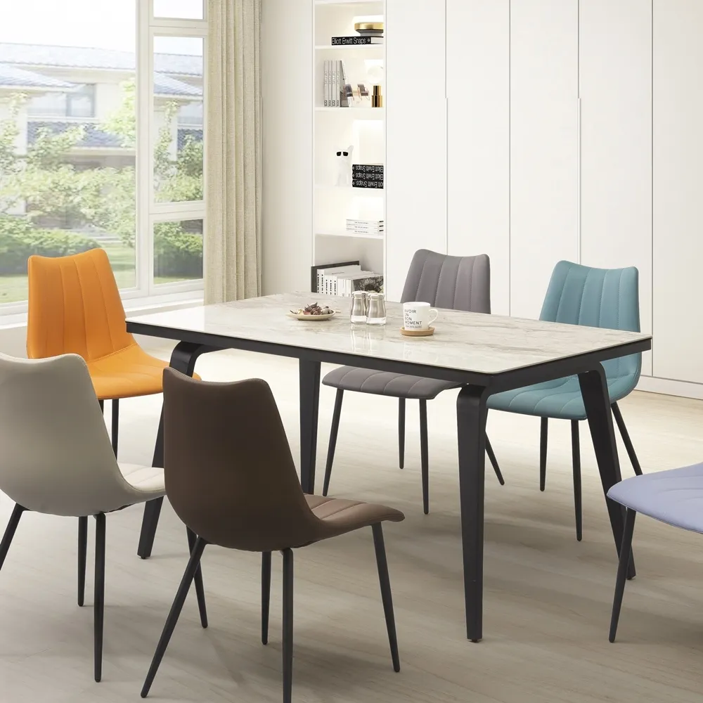 【直人木業】140/80公分亮面雪花白收納陶板餐桌(抽屜型) 歷史價格詳細信息