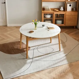 北歐岩板茶幾 造型玻璃茶几客廳桌 現代簡約客廳家用茶几 大理石紋簡約方形伸縮帶抽屜茶几 歷史價格詳細信息