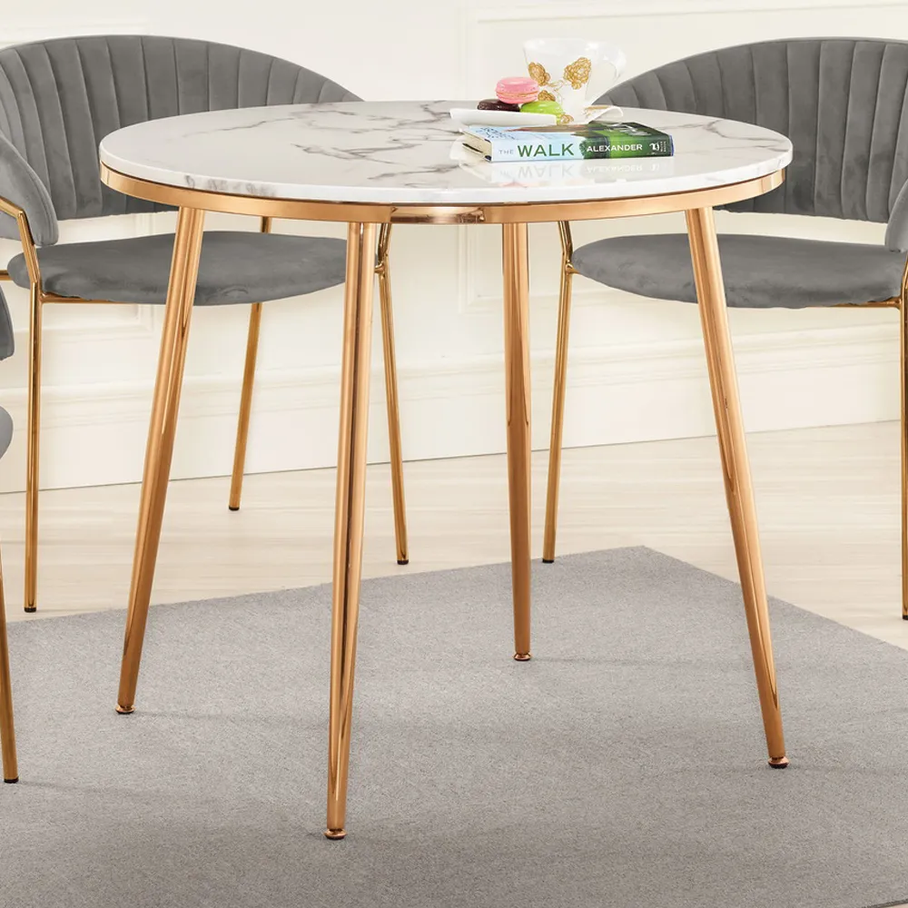 Bernice-蘭特6尺現代風超晶石面造型餐桌椅組合(一桌四椅-兩色可選) 歷史價格詳細信息