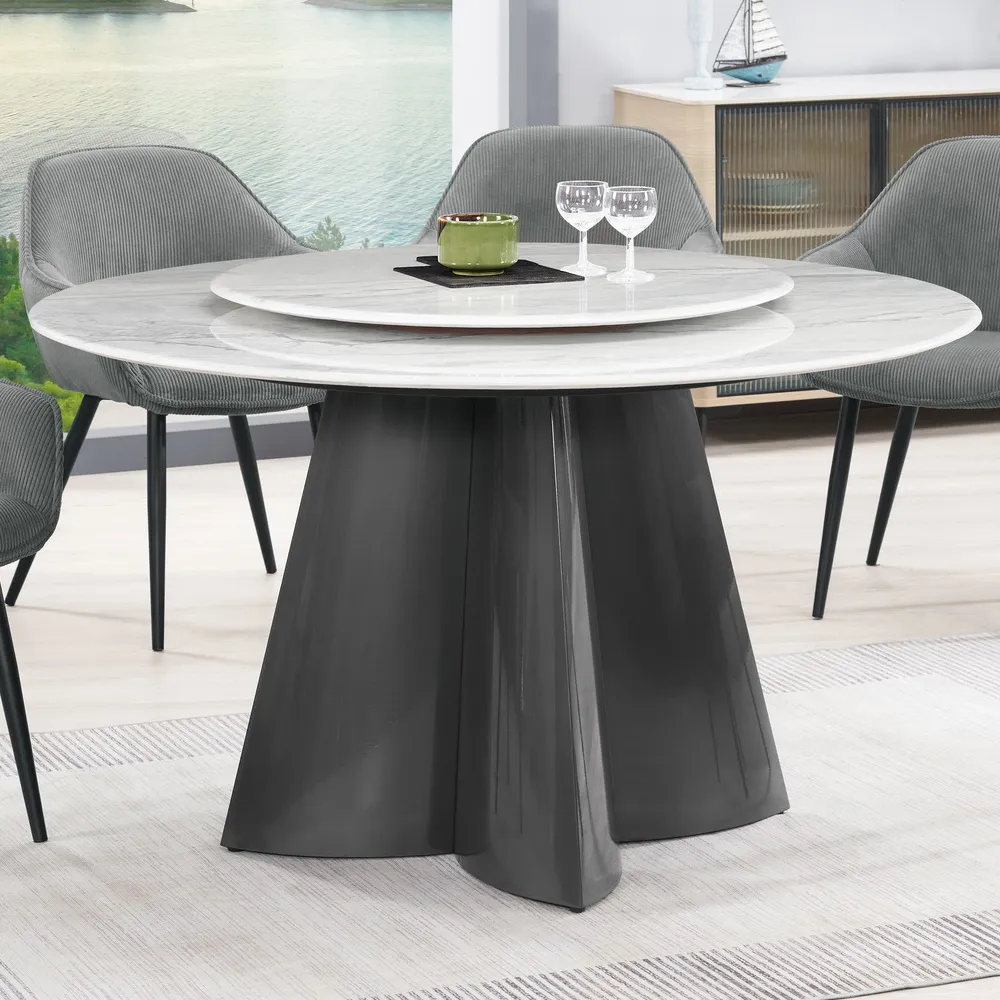 超晶石餐桌椅組合輕奢石餐桌家用方圓兩用微晶石伸縮摺疊圓桌 歷史價格詳細信息