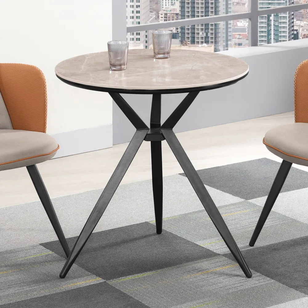 小圓桌洽談桌談單會客1桌4椅接待售樓處洽談輕奢洽談桌椅組合 歷史價格詳細信息