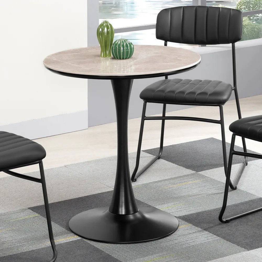 小圓桌洽談桌談單會客1桌4椅接待售樓處洽談輕奢洽談桌椅組合 歷史價格詳細信息