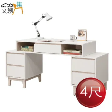 【文創集】馬卡龍2.6尺二門二抽半開放式書櫃 歷史價格詳細信息