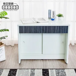 Birdie南亞塑鋼-2.9尺二開二抽塑鋼電器櫃/收納餐櫃(白橡色) 歷史價格詳細信息