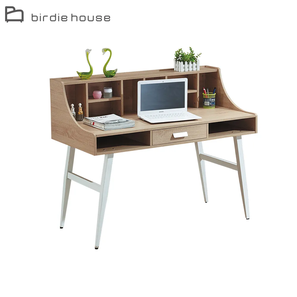 Birdie-森約3.5尺單人置物型插座床頭實木床架(兩色可選) 歷史價格詳細信息