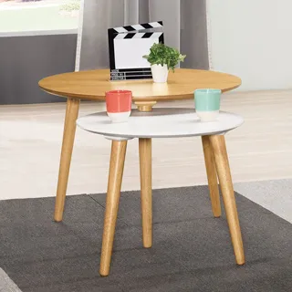 Bernice-希米亞實木扶手餐椅+3.2尺圓型小茶几組合/洽談桌椅組合(一桌二椅) 歷史價格詳細信息