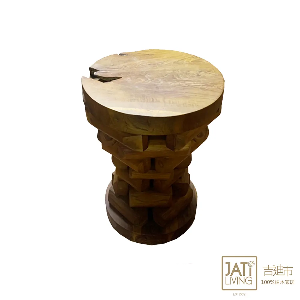 【吉迪市柚木家具】柚木樹幹造型條凳 EFACH017A2 歷史價格詳細信息