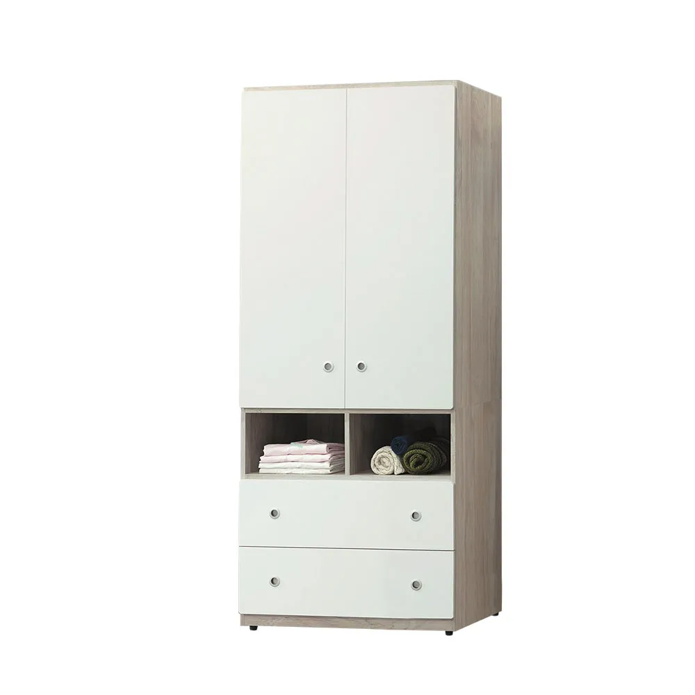 Bernice-嘉文2.7尺多功能二格二門收納置物櫃 歷史價格詳細信息