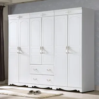 Bernice-卡琪2.7尺法式歐風白色五斗櫃/六抽收納櫃/置物櫃 歷史價格詳細信息