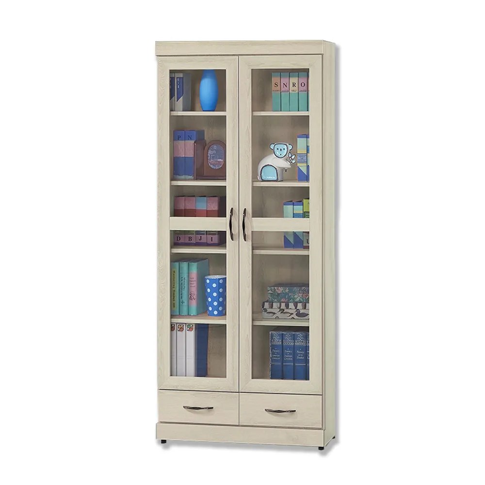 Bernice-菲爾2.7尺二門三抽衣櫃-灰橡色 歷史價格詳細信息