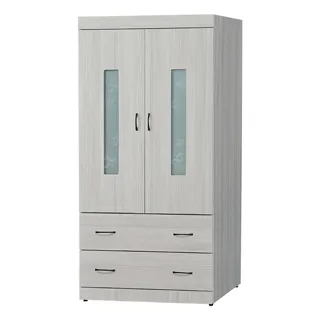 Bernice-菲爾2.7尺二門三抽衣櫃-灰橡色 歷史價格詳細信息