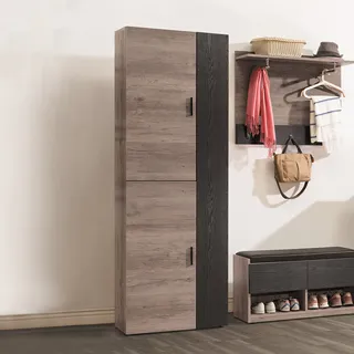 Bernice-文森2.7尺工業風二門一抽鞋櫃 歷史價格詳細信息