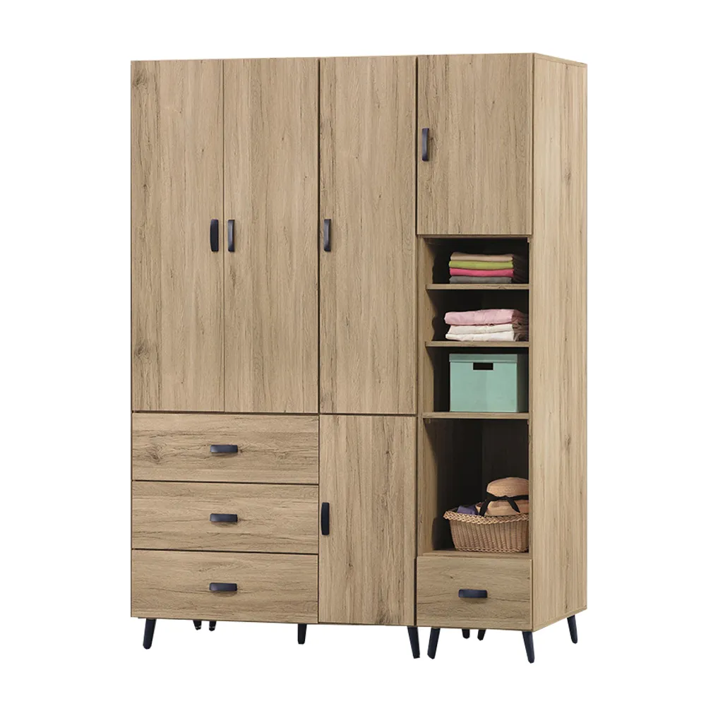 Bernice-羅納5.4尺收納高餐櫃/碗盤置物櫃/拉盤電器櫃(上座+下座) 歷史價格詳細信息