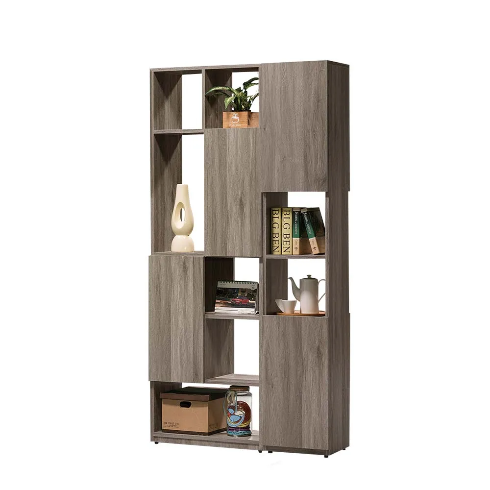 Bernice-亞尼3.7尺收納書櫃組合/展示櫃/置物櫃 歷史價格詳細信息