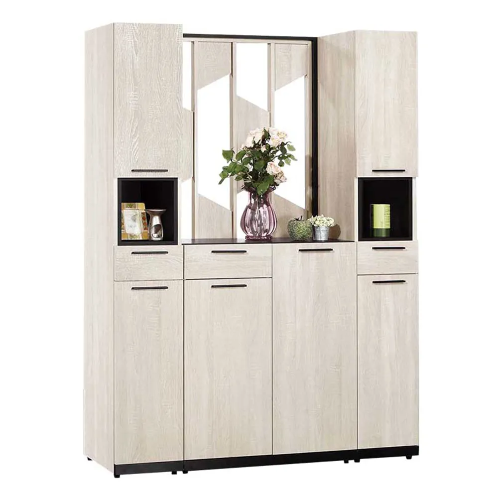 Bernice-馬汀4.7尺六門三抽屏風高鞋櫃/玄關收納櫃/隔間置物櫃 歷史價格詳細信息