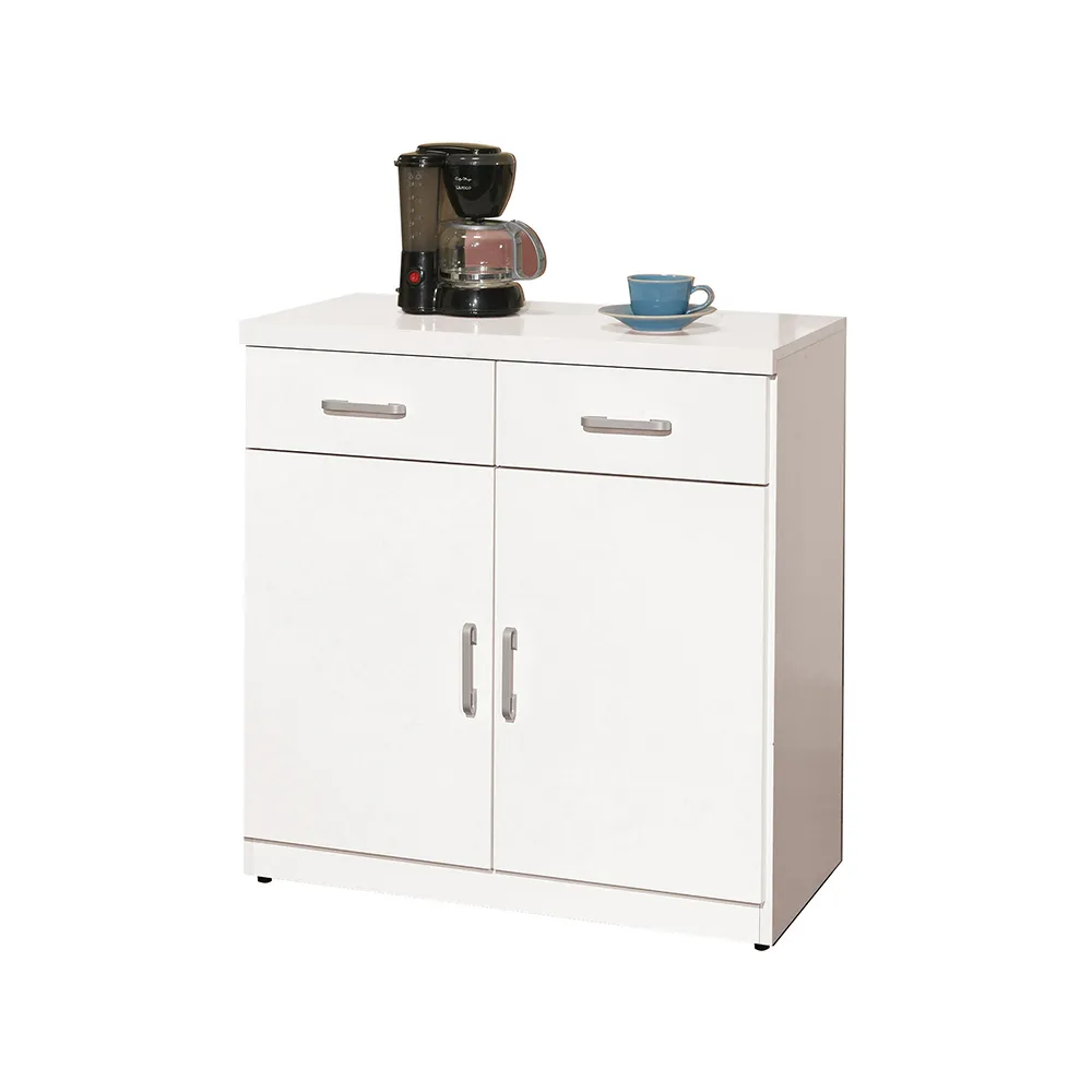 Bernice-華納2.7尺北歐風收納餐櫃/碗盤置物櫃/電器櫃(下座) 歷史價格詳細信息