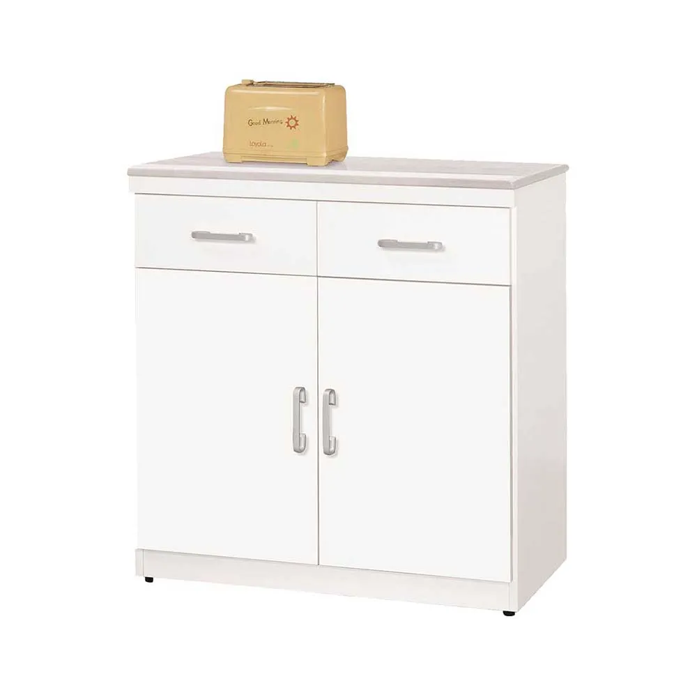 Bernice-華納2.7尺北歐風收納餐櫃/碗盤置物櫃/電器櫃(下座) 歷史價格詳細信息